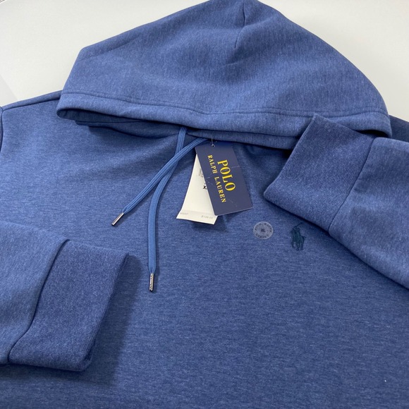 Polo Ralph Lauren Mens XL Blue Heather Pullover Hoodie NEW Classic Fit Pony Logo